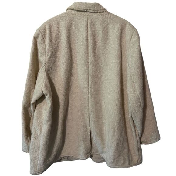 🌹 NWT:FUTURE COLLECTIVE BY JENNY K LOPEZ CREAM BLAZER - Picture 4 of 5